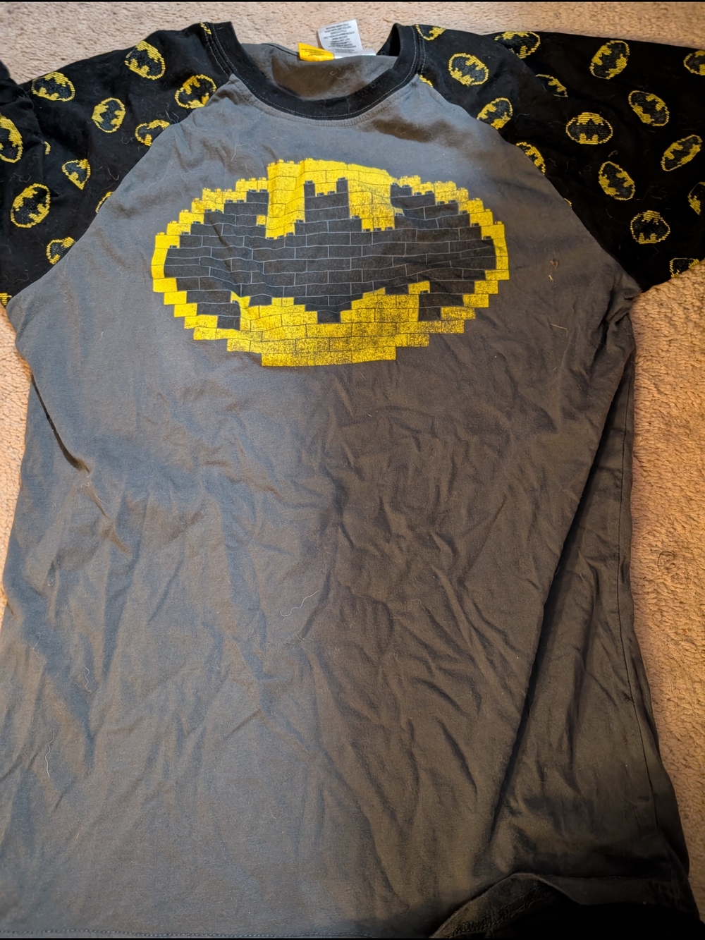 Lego Batman Black and Yellow Short Sleeve Tee